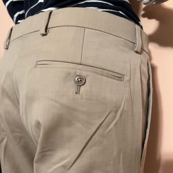 NWOT Michael Kors Wool Blend Rare Side Button Straight Leg Dress Pants - Picture 7 of 11